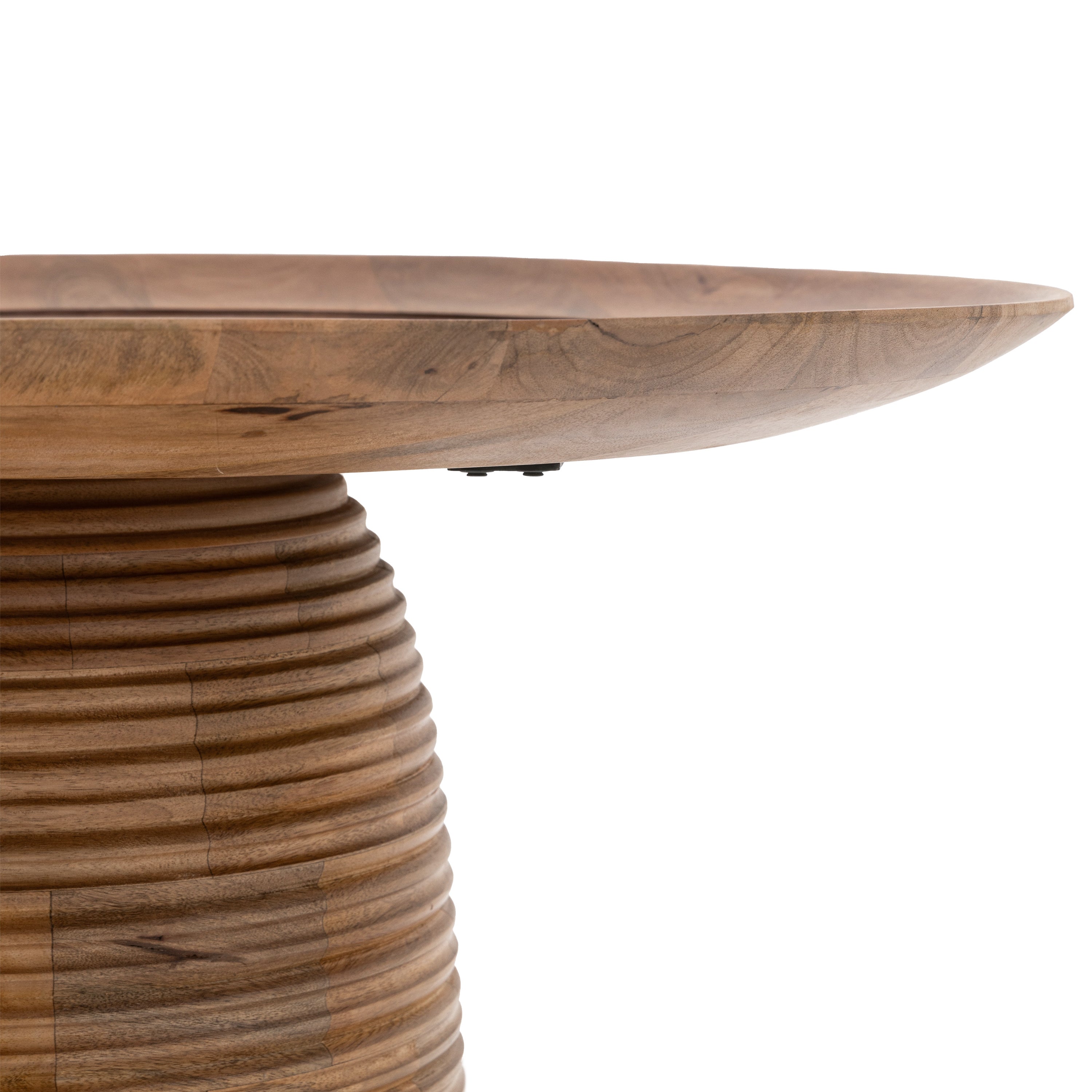 Milena Artisan Mango Wood Round Coffee Table